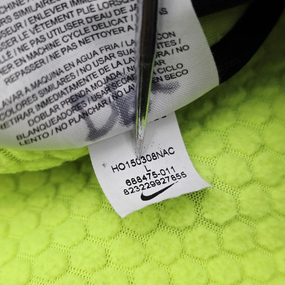 Nike Therma Sphere Training Jacket Mens L Black Volt Hooded Tech Razorbacks NCAA